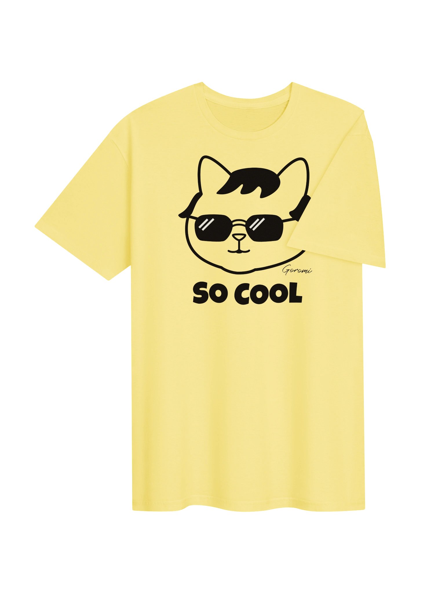 Goromi the Cat in Wig (SO COOL) - Unisex Adult Super Soft Lightweight T-shirt product image (3)