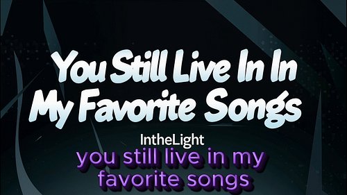 Check Out Todays Release!
You Still Live In My Favorite songs by InTheLight
YT: https://youtu.be/rqUevwce80c
Spotify: https:/...