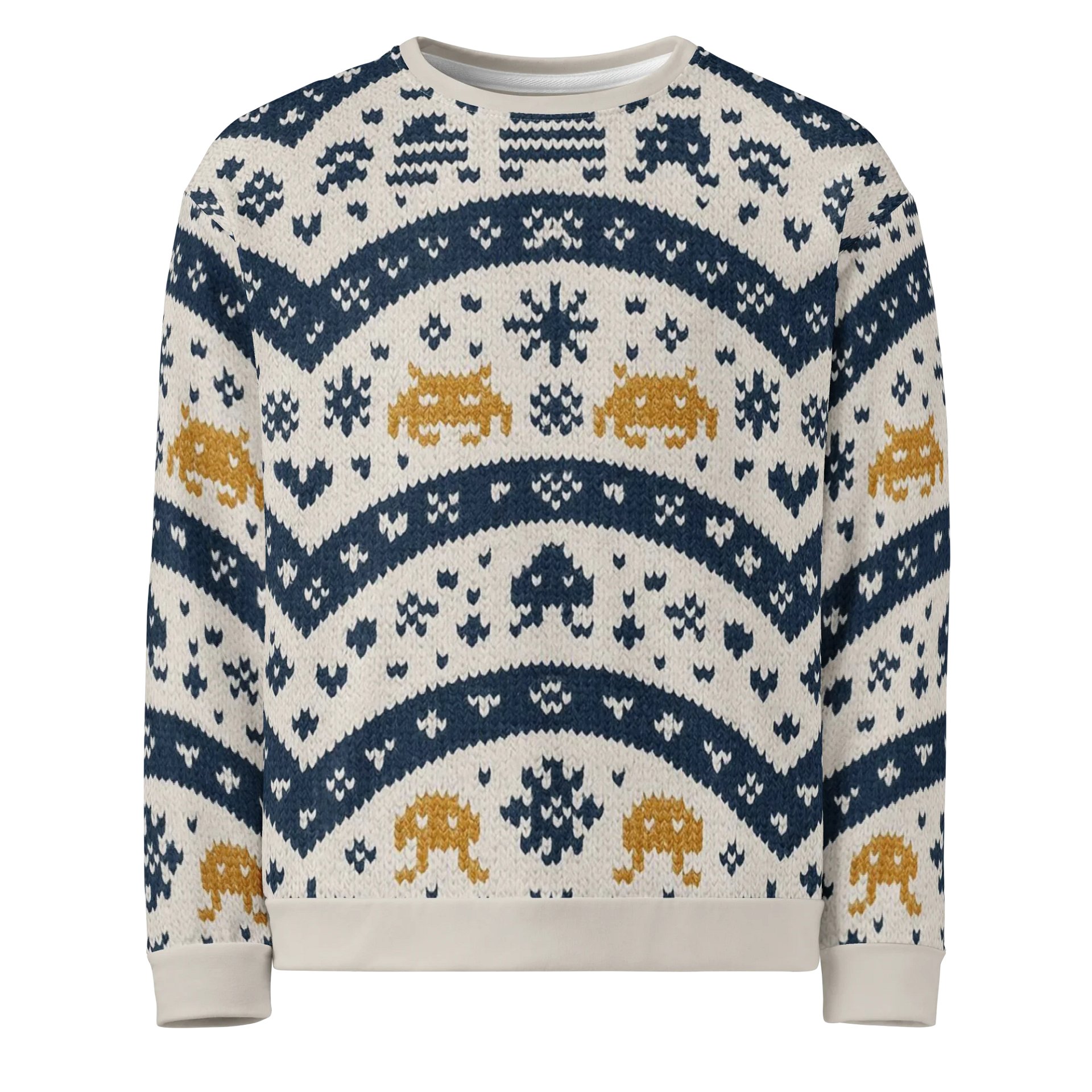 Retro Gamer Space Sweater – Classic Pixel Edition product image (3)