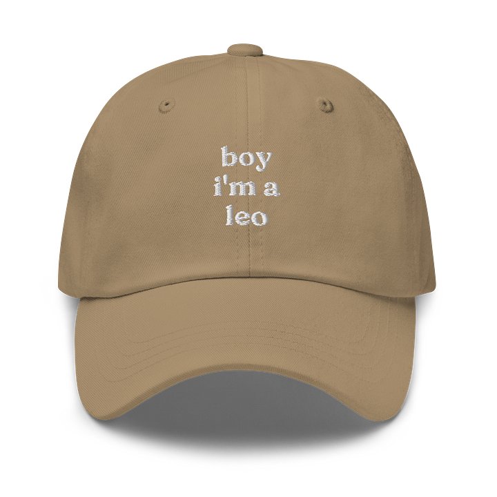 boy I'm a leo embroidered cap product image (22)