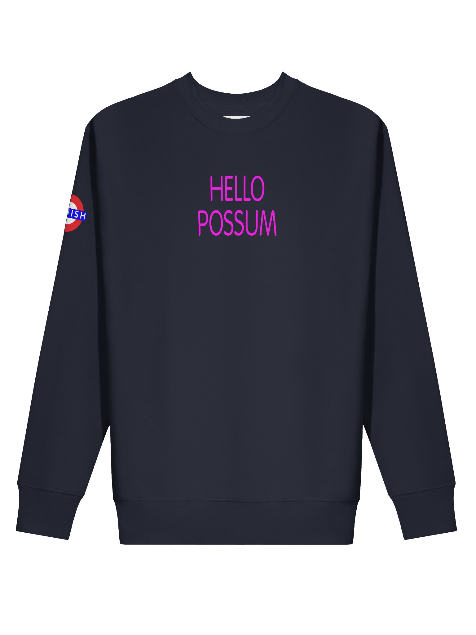 Hello Possum Graphic Crewneck - Hot Pink product image (1)