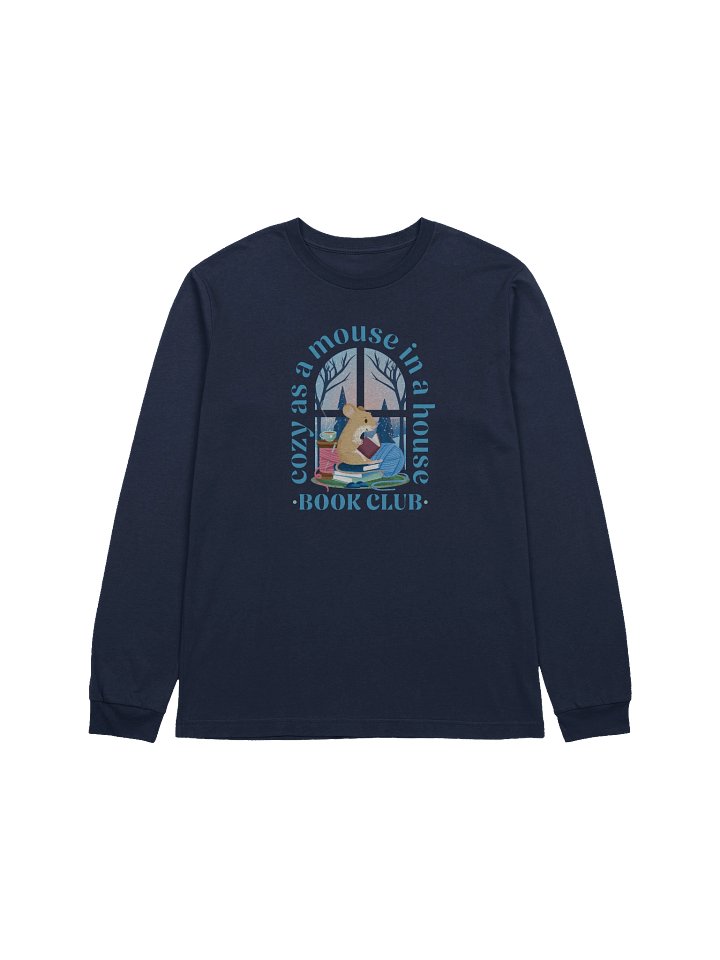 Cozy Mouse Book Club Long Sleeve Tee product image (6)