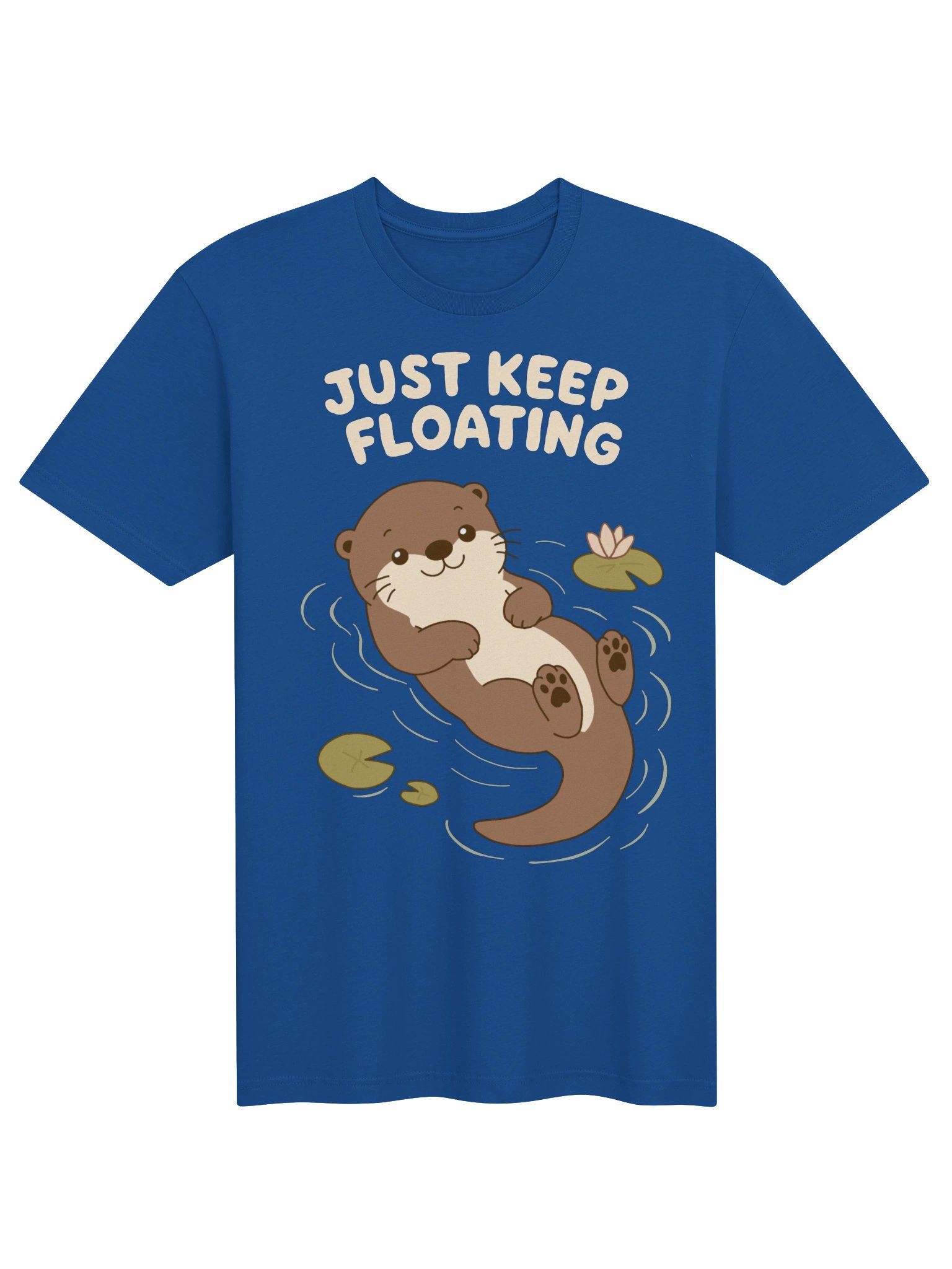Just Keep Floating Otter Tee product image (1)