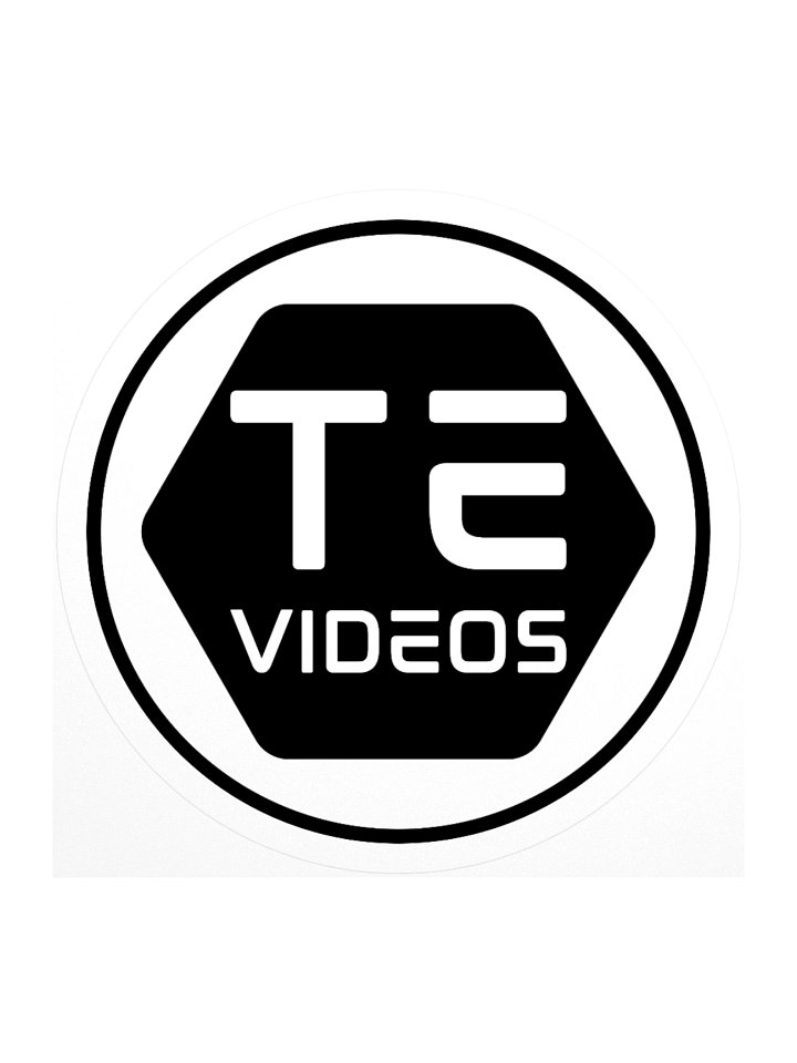 TE Logo Sticker - White product image (1)