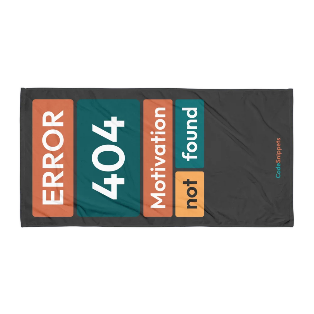 Error 404 - Beach Towel product image (1)