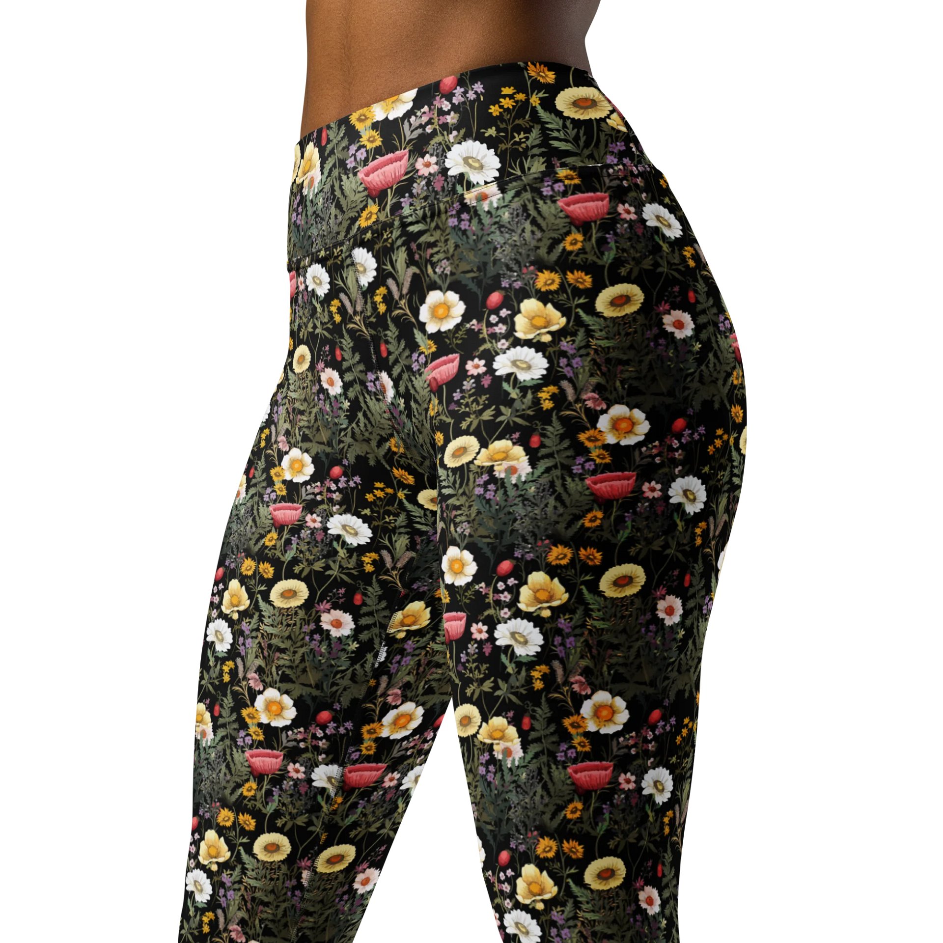 Women’s Floral Yoga Leggings – High Waist Workout Pants for Yoga, Pilates, Running & Everyday Style product image (4)