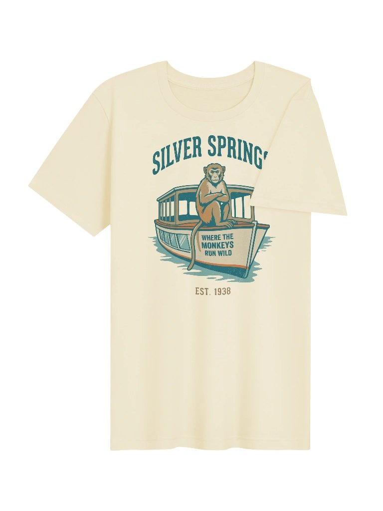 Silver Springs Where The Monkeys Run Wild Tee product image (4)