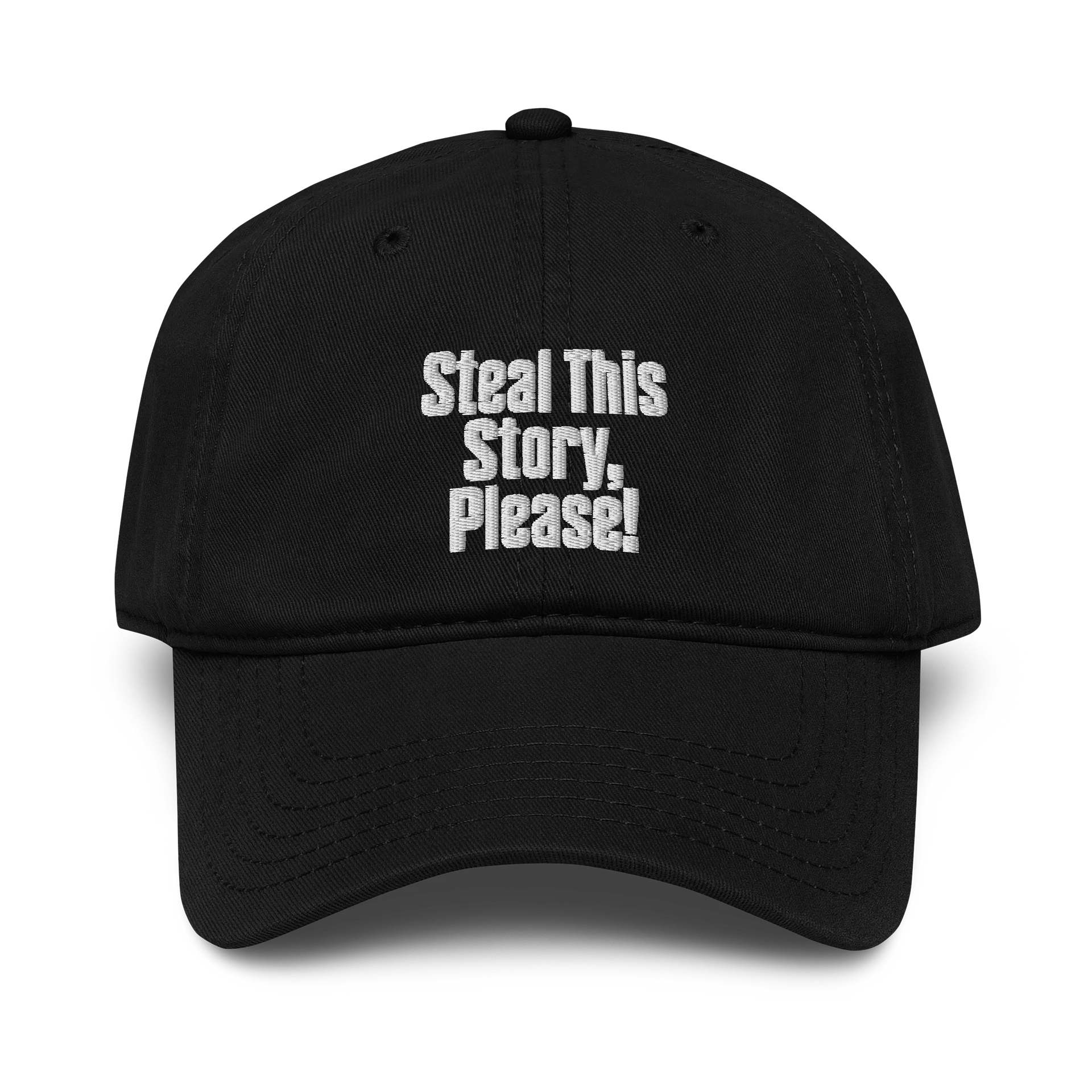 Steal This Story Please - Black Embroidered Cap product image (1)