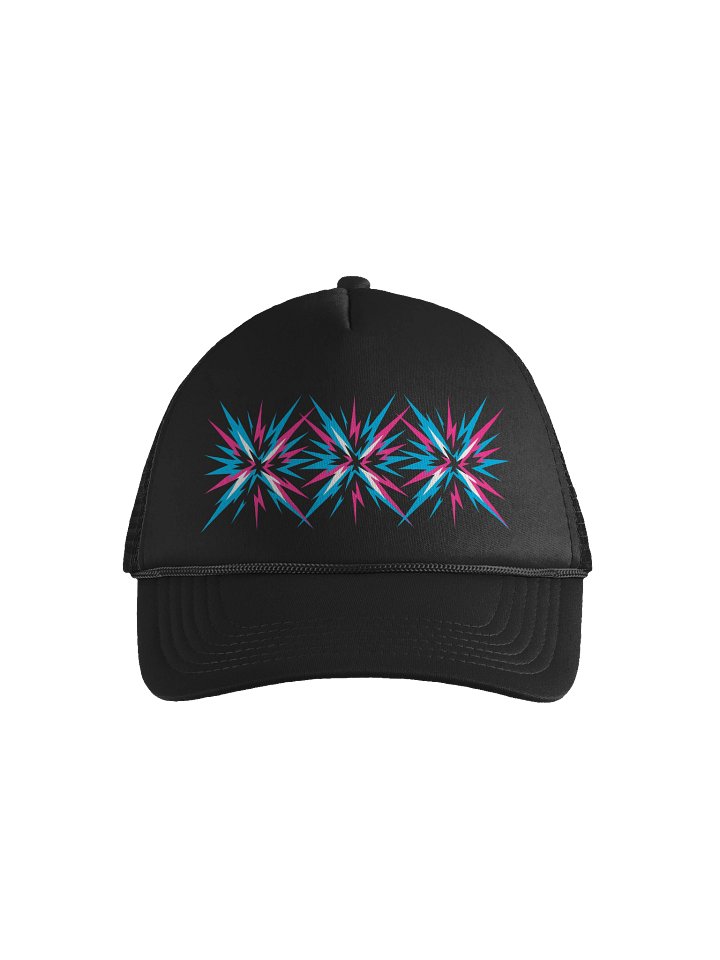 Electro Burst of Color Starry Sky Foam Trucker Hat product image (1)