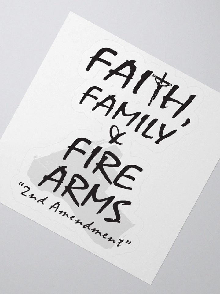 Faith, Family & Firearms | Kiss Cut Stickers product image (4)