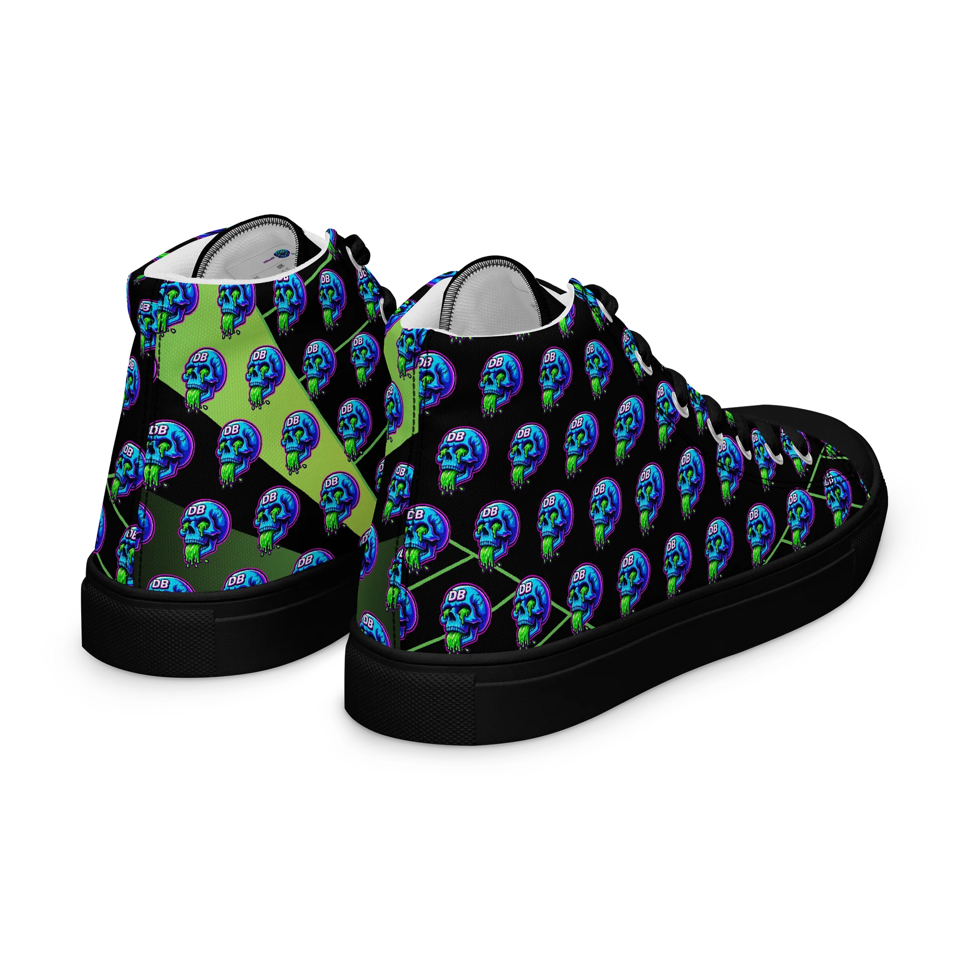 Men's "Sick Skull Grid" Premium High-Top Sneakers product image (7)