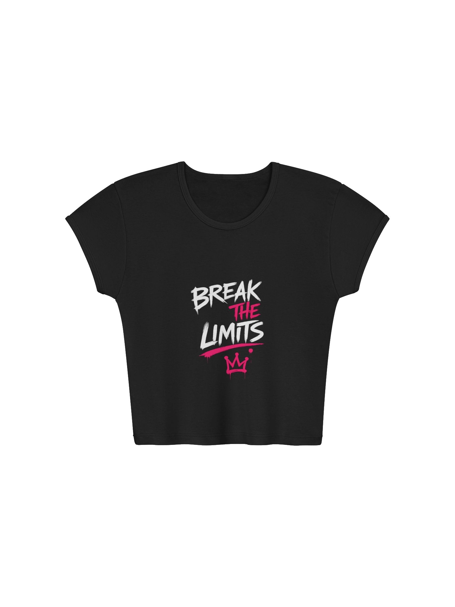Break the Limits Pink Graphic Baby Tee product image (1)
