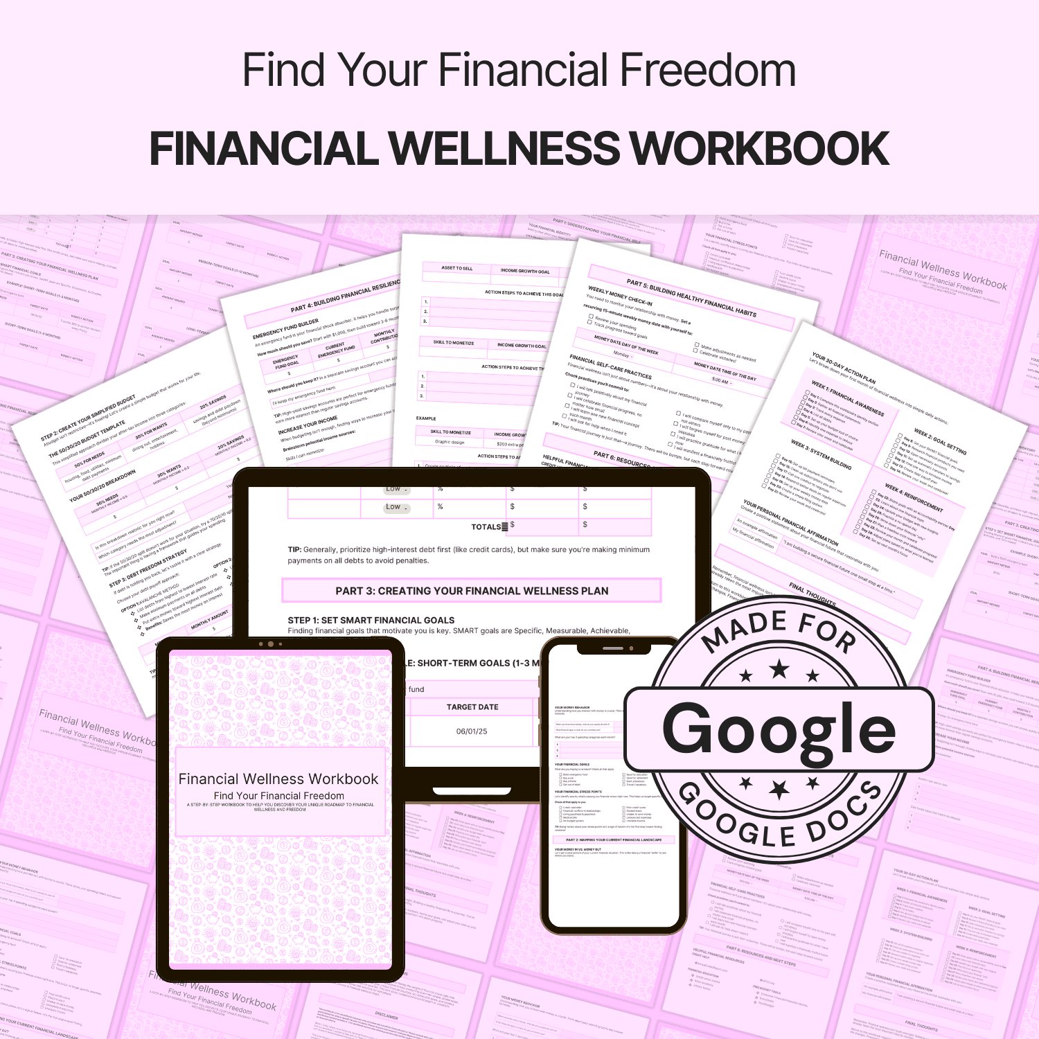 Financial Wellness Workbook - Google Docs product image (10)
