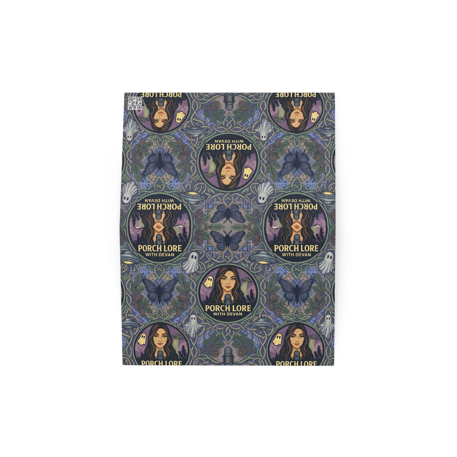 PORCH LORE DEVAN PERIWINKLE MOTH CARD & ENVELOPE product image (4)