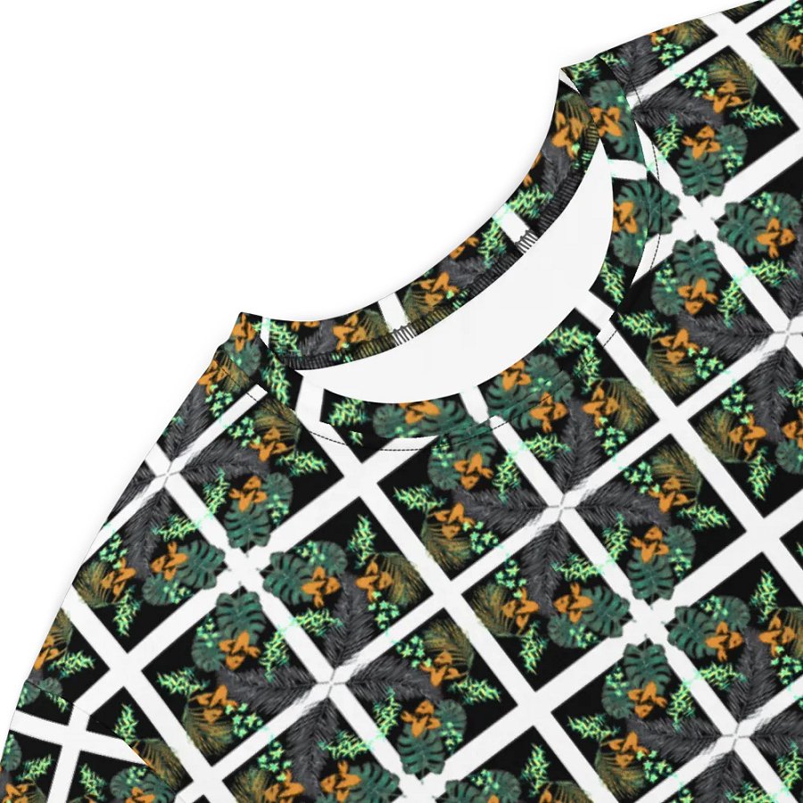 Plants and Tropical Seamless T-Shirt Dress | Woman's Hawaiian Style Casual Dress product image (7)