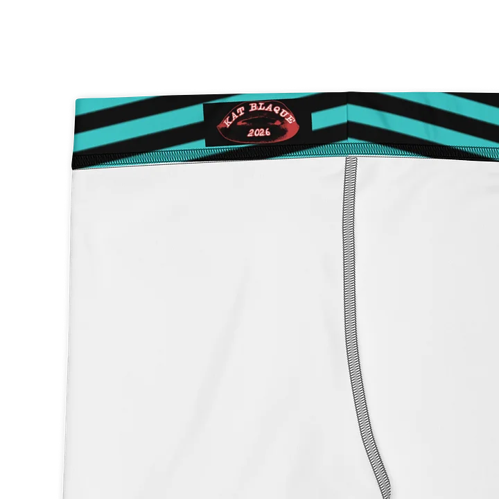 Blaque and Turquoise Stripped Capri product image (2)