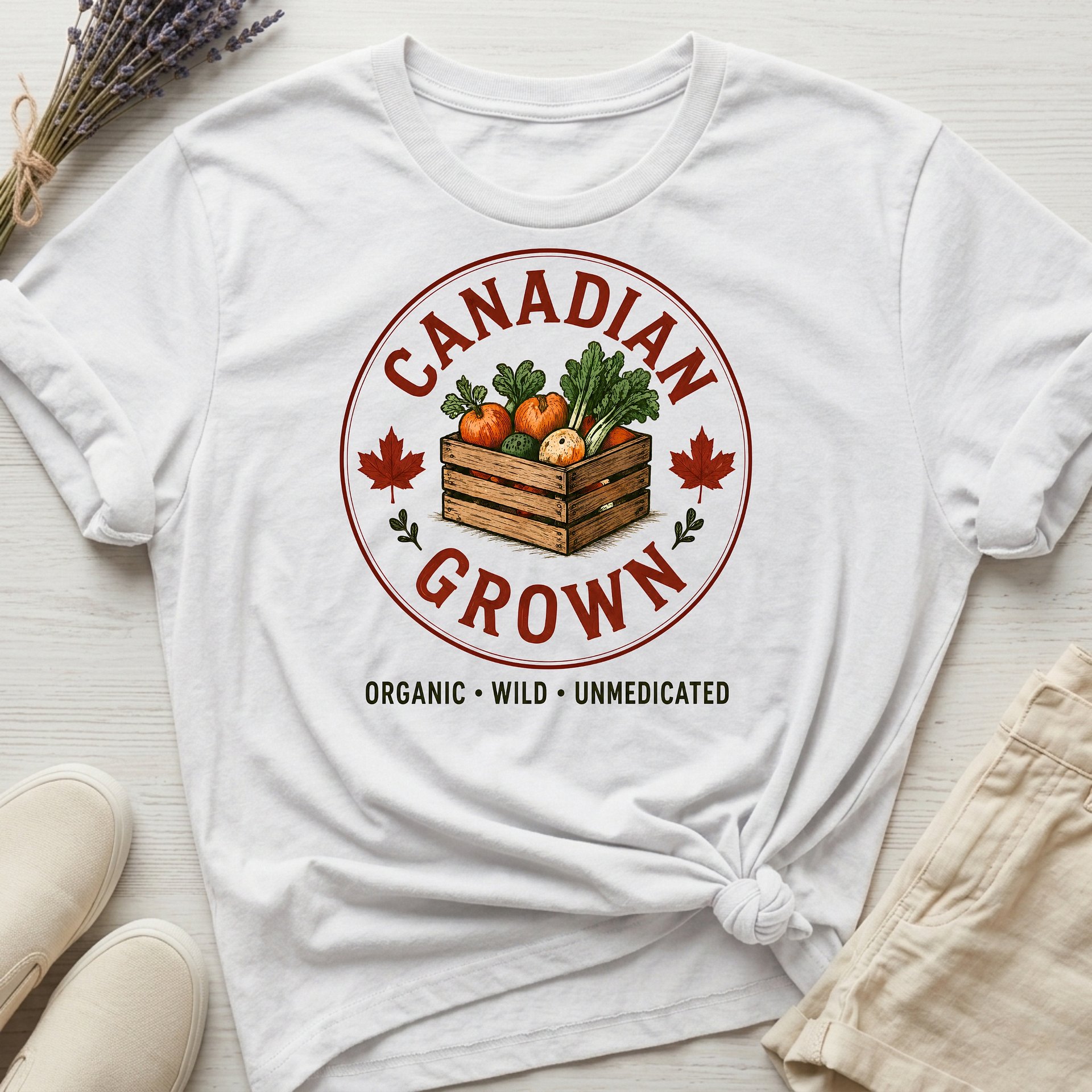 Canada Day: "Canadian Grown" Organic T-Shirt product image (1)