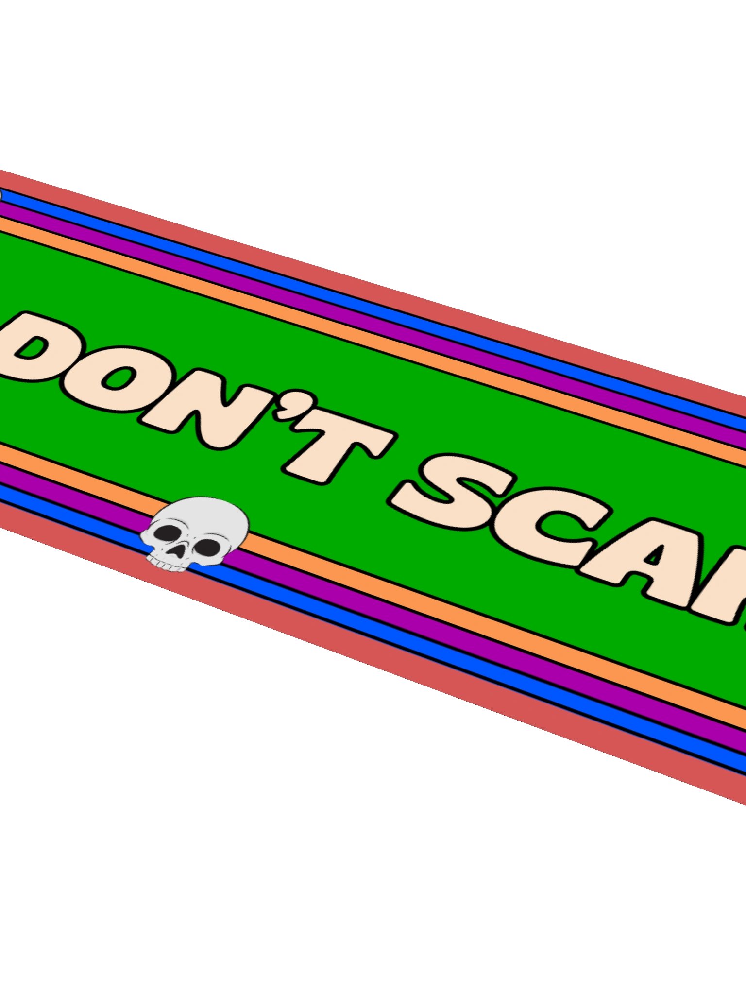 You Don’t Scare Me – Retro Horror Vibes Bumper Sticker product image (4)