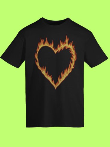 High Potential Morgan Croft Fire Heart Shirt product image (113)