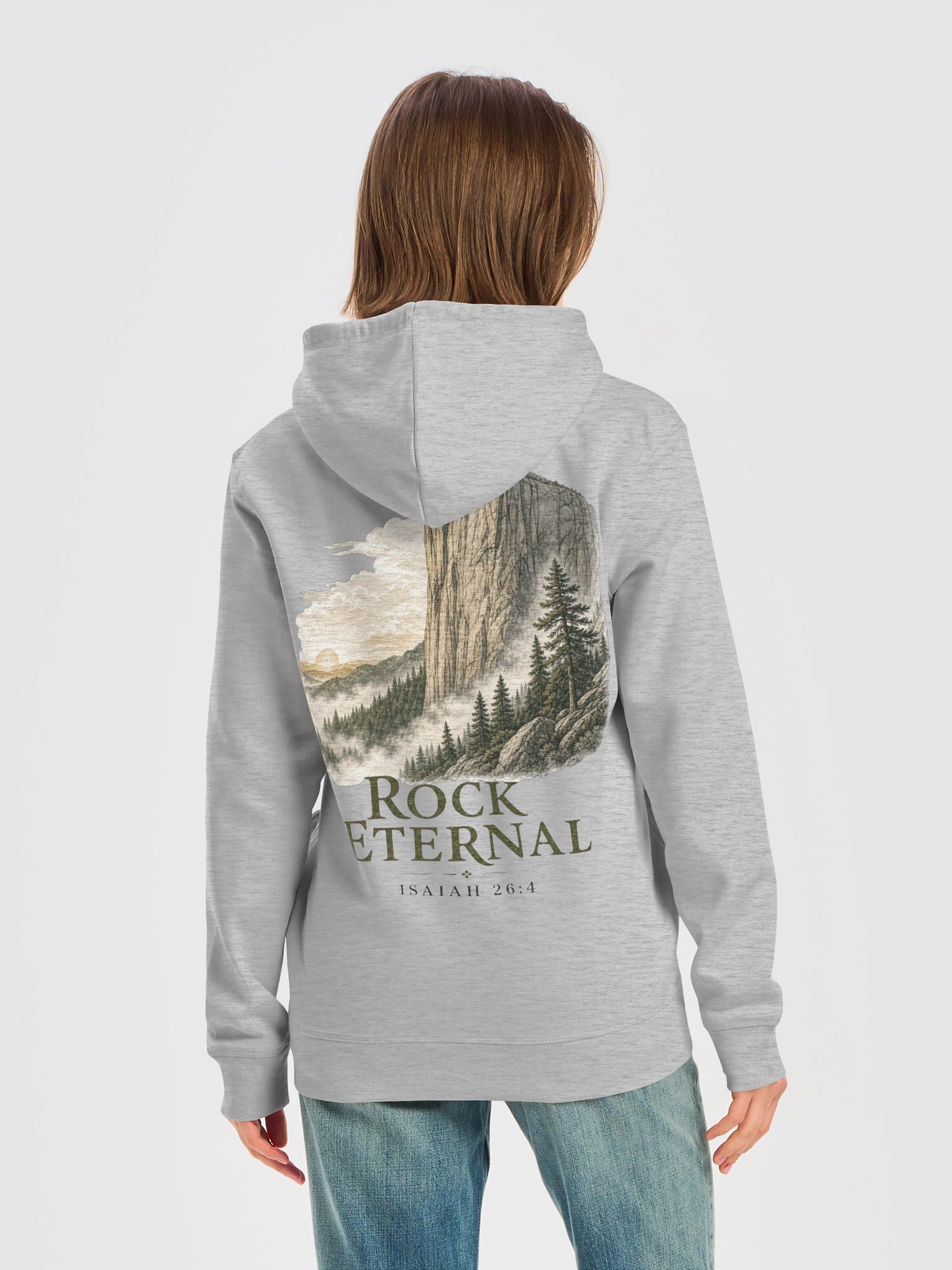 Isaiah 26:4 Lord Is the Rock Eternal Christian Hoodie product image (4)