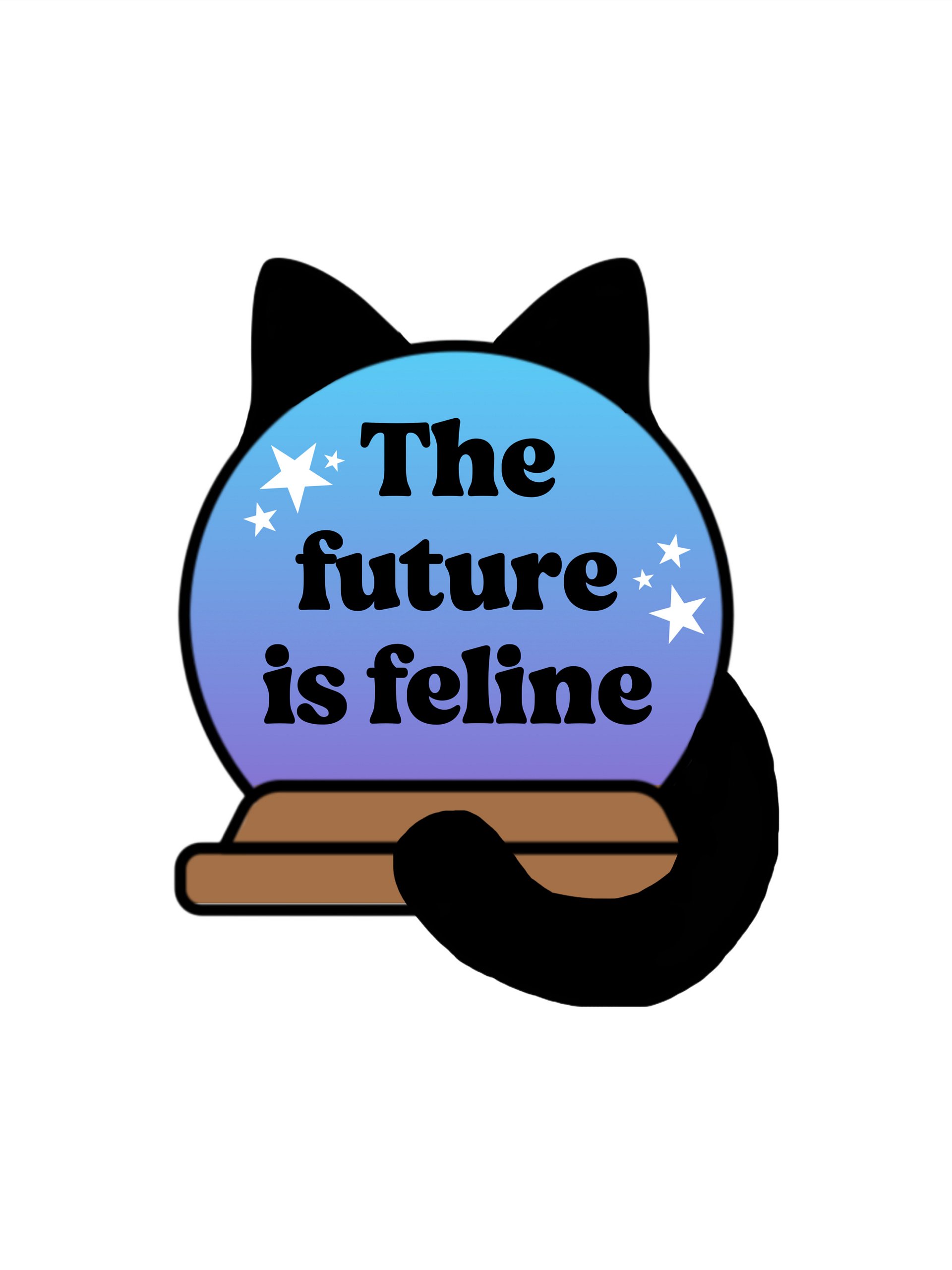The Future Is Feline magnet product image (1)