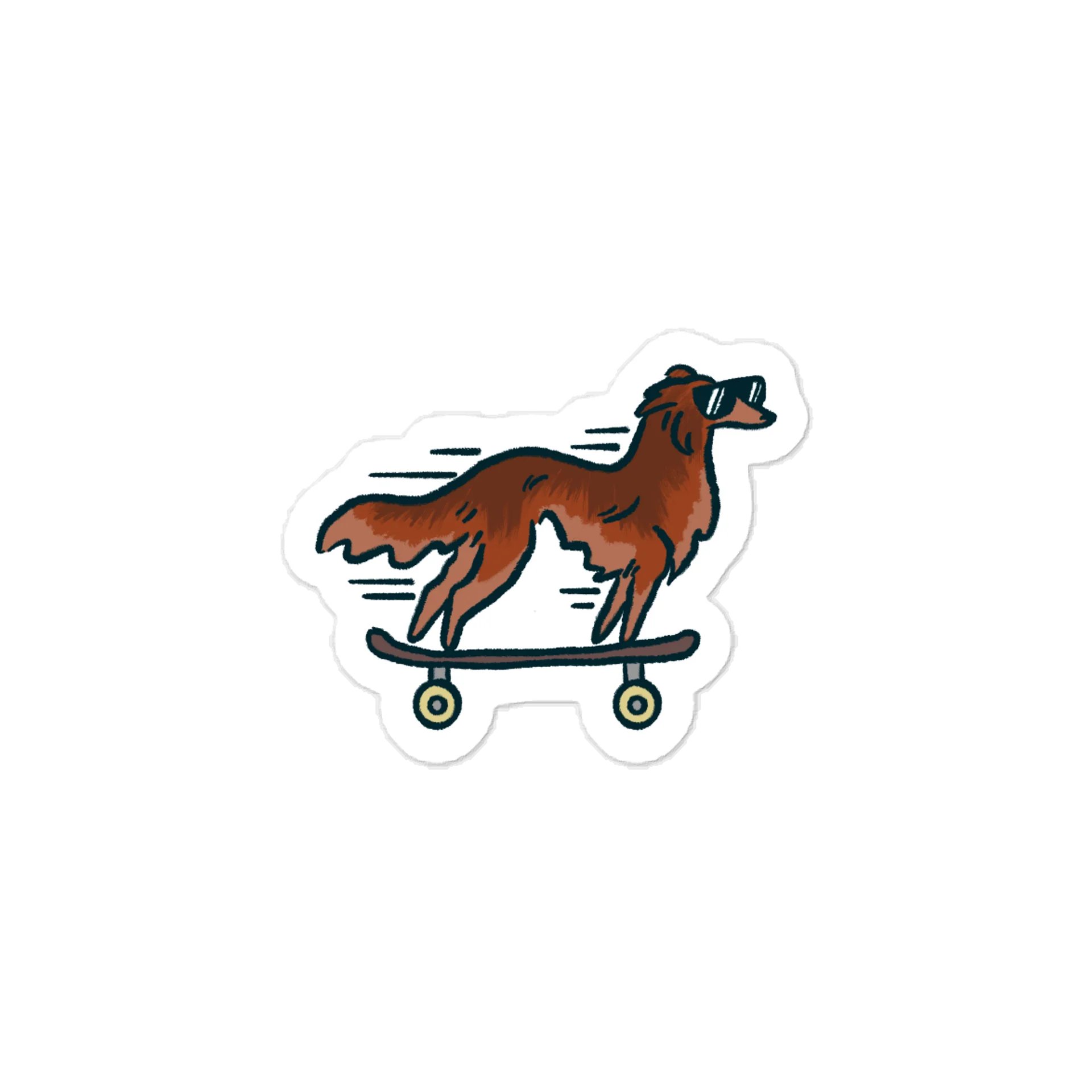 Fast Dog Sticker - Red product image (1)