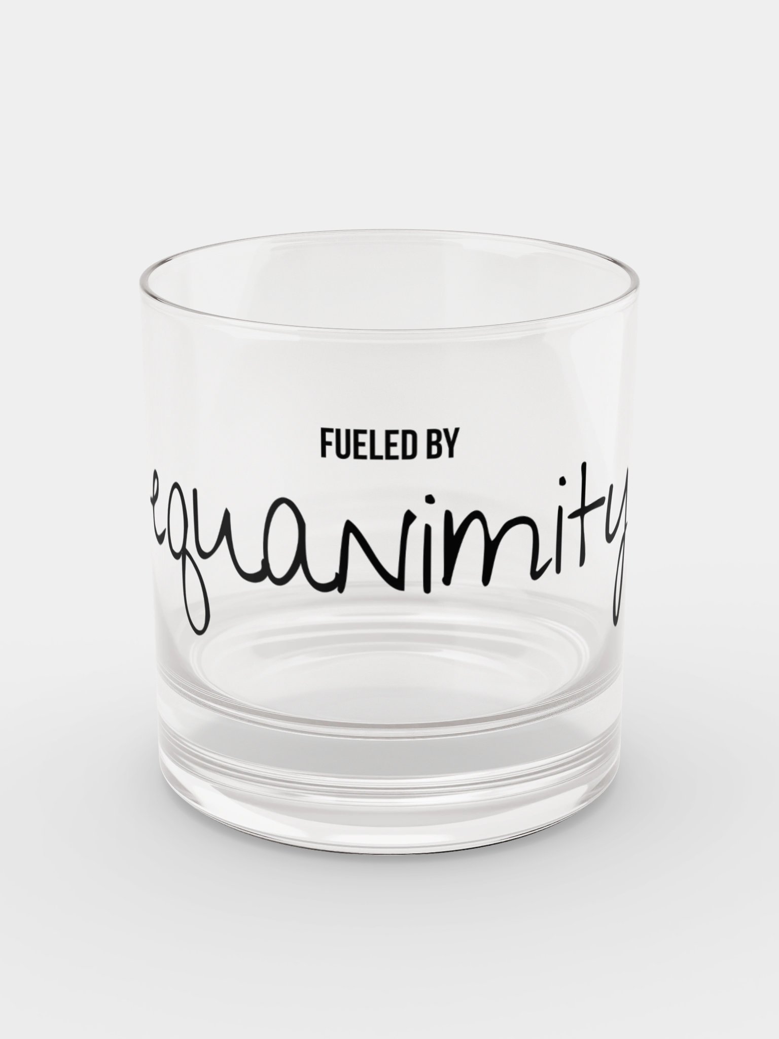 FUELED BY equanimity rocks glass product image (4)