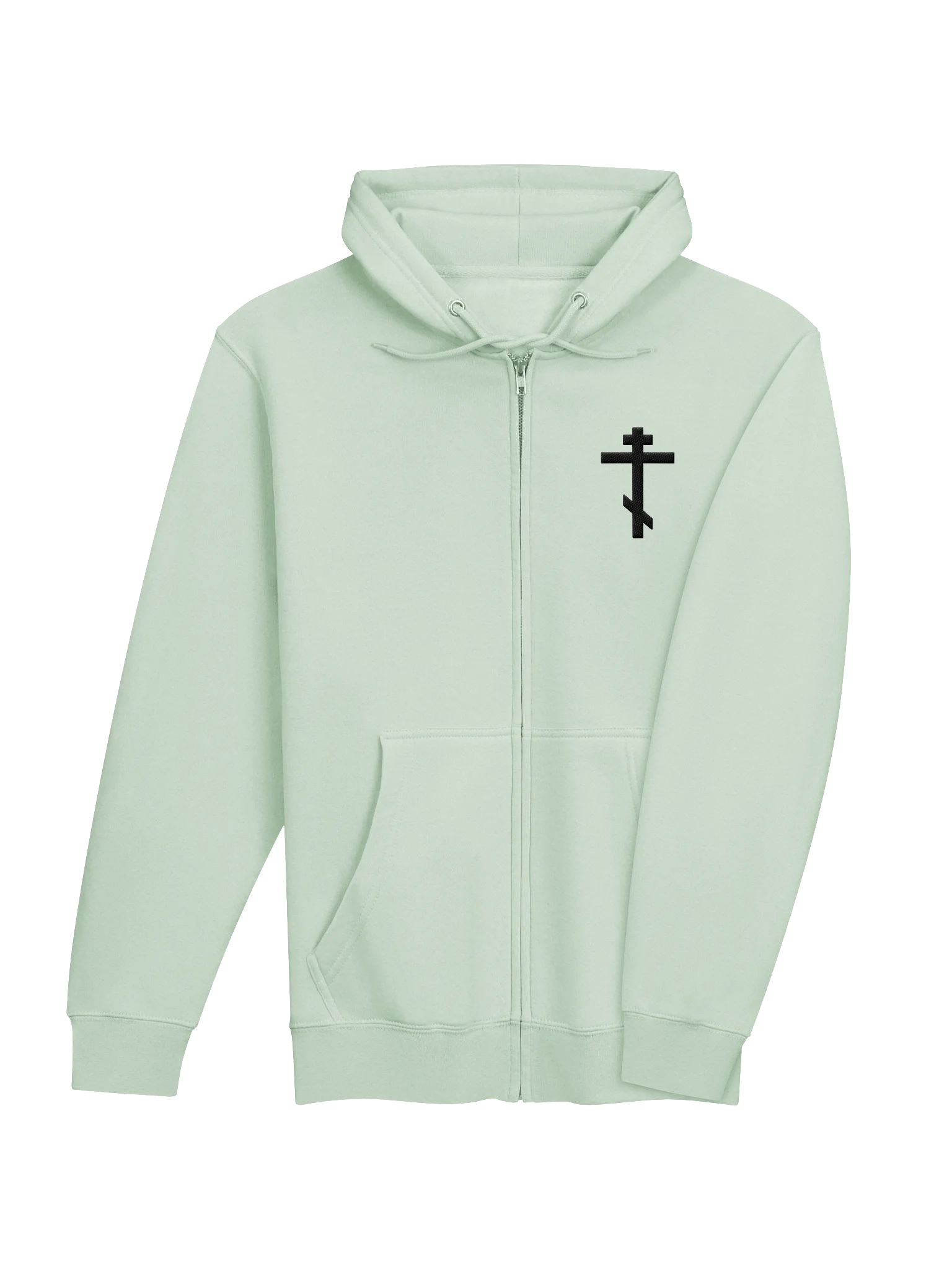 Orthodox Cross Zip Hoodie Embroidered Cross, Christian Gifts, Three Bar Cross, Orthodox Christian Gifts Zip Hoodie product image (36)