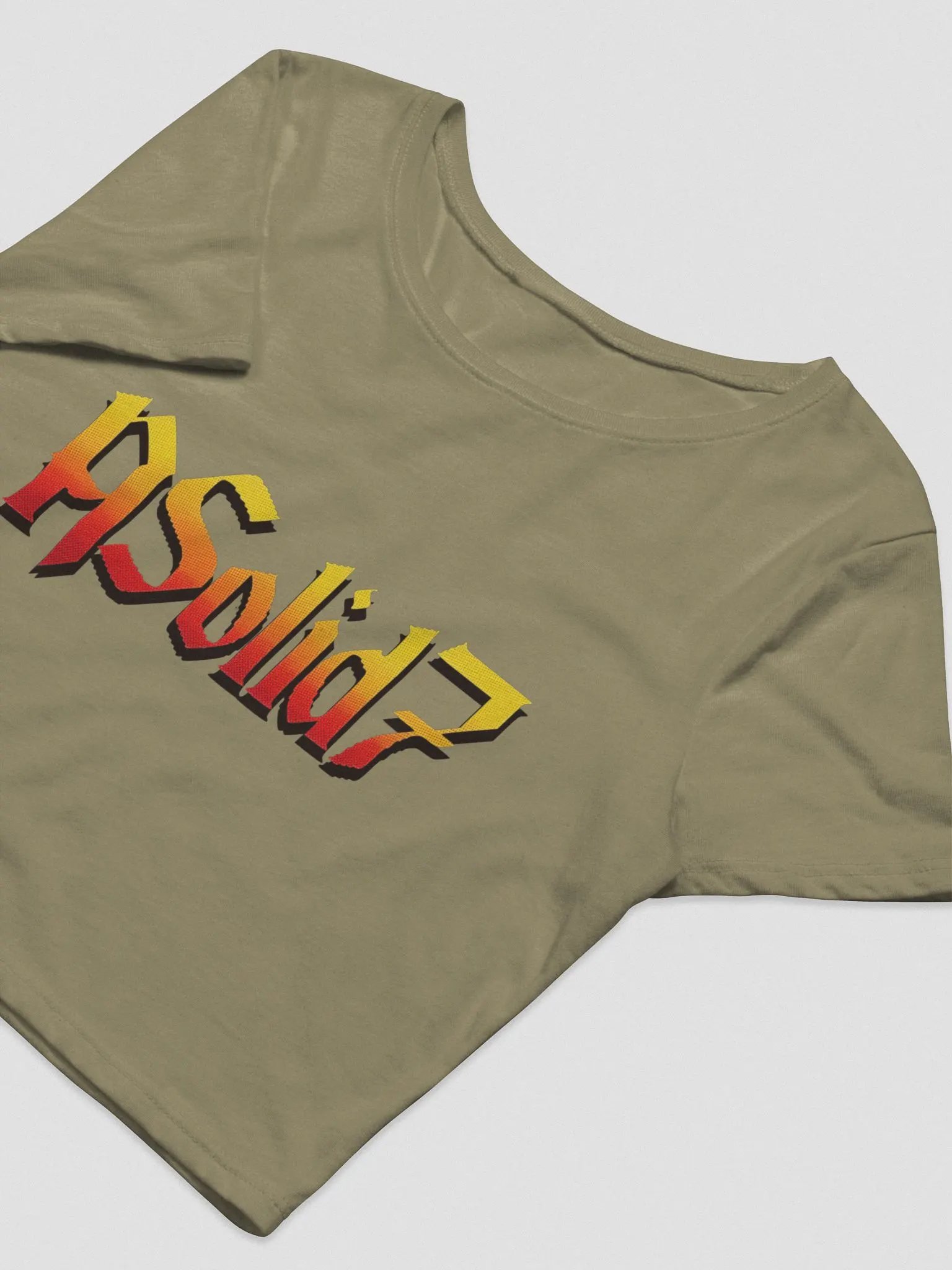 ASolid[7] Noita Style Crop Top Shirt product image (2)