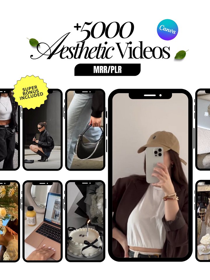 5000+ VIDEOS For Reels Instagram & TikTok (MRR Included) product image (1)