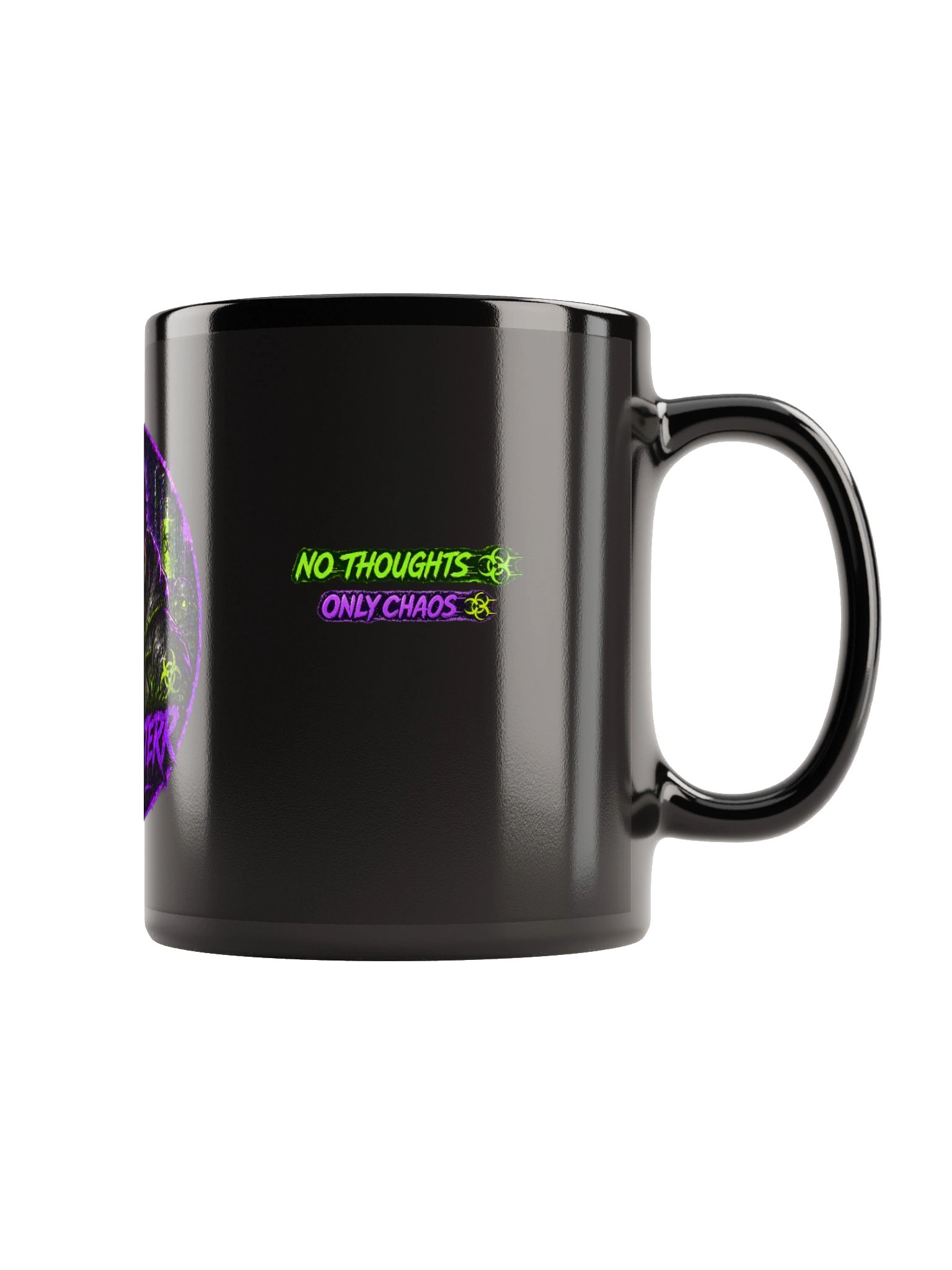 SwegBusterr Neon 'No Thoughts, Only Chaos' Mug product image (5)