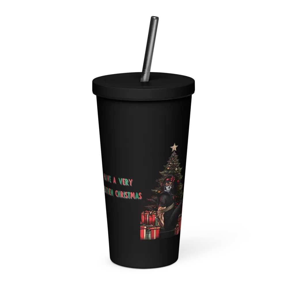 Have a Very Heathen Christmas Tumbler with Straw product image (1)