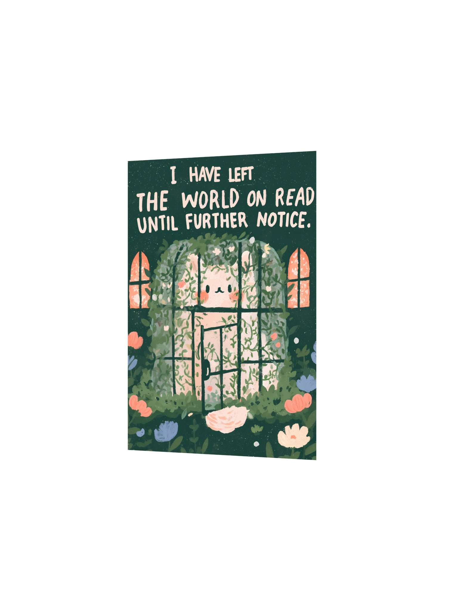 Left on Read Bunny Garden Poster product image (9)