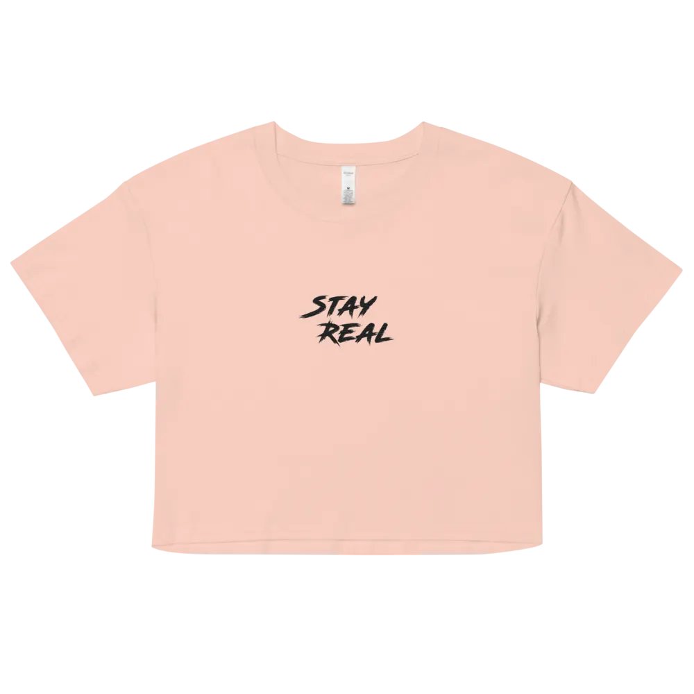 Stay REAL Embroidered Crop Top product image (2)