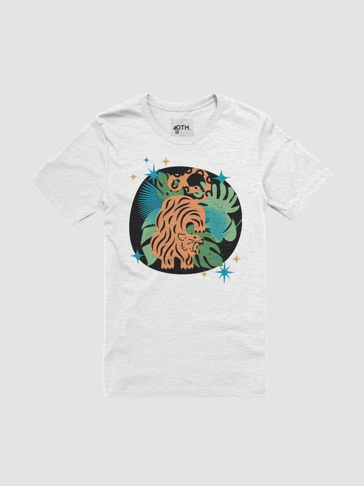 Jungle Roar: Tiger & Snake Illustration T-Shirt product image (5)