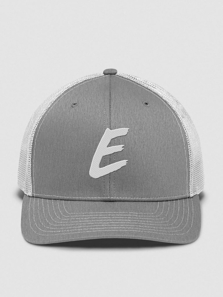 E Trucker Cap Grey/White product image (1)