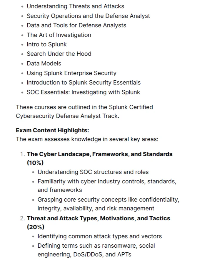 Splunk Certified Cybersecurity Defense Analyst Study Notes - SPLK 5001 product image (2)