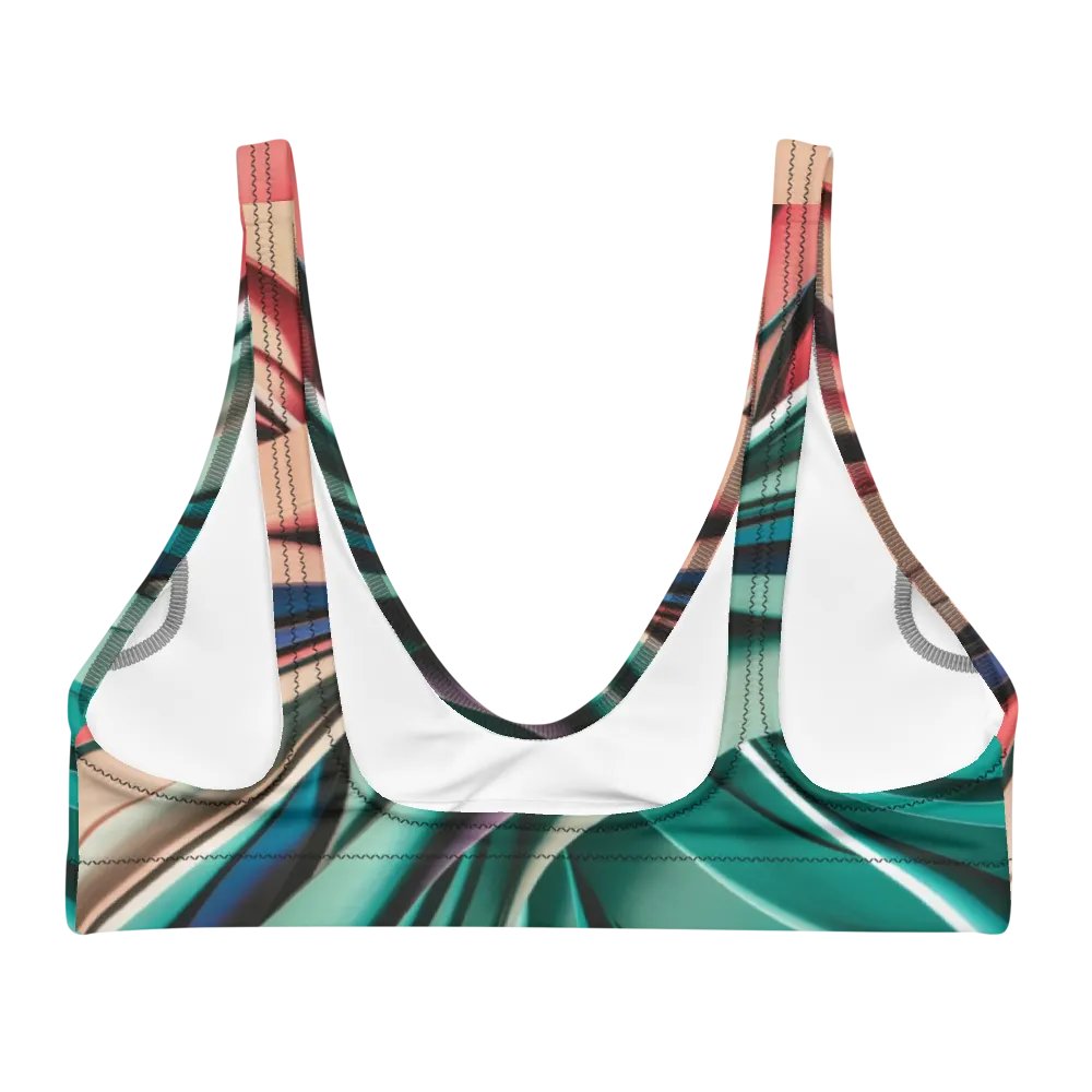 TDS Music Recycled Padded Bikini Top in Abstract Colors (XS-3XL) product image (4)