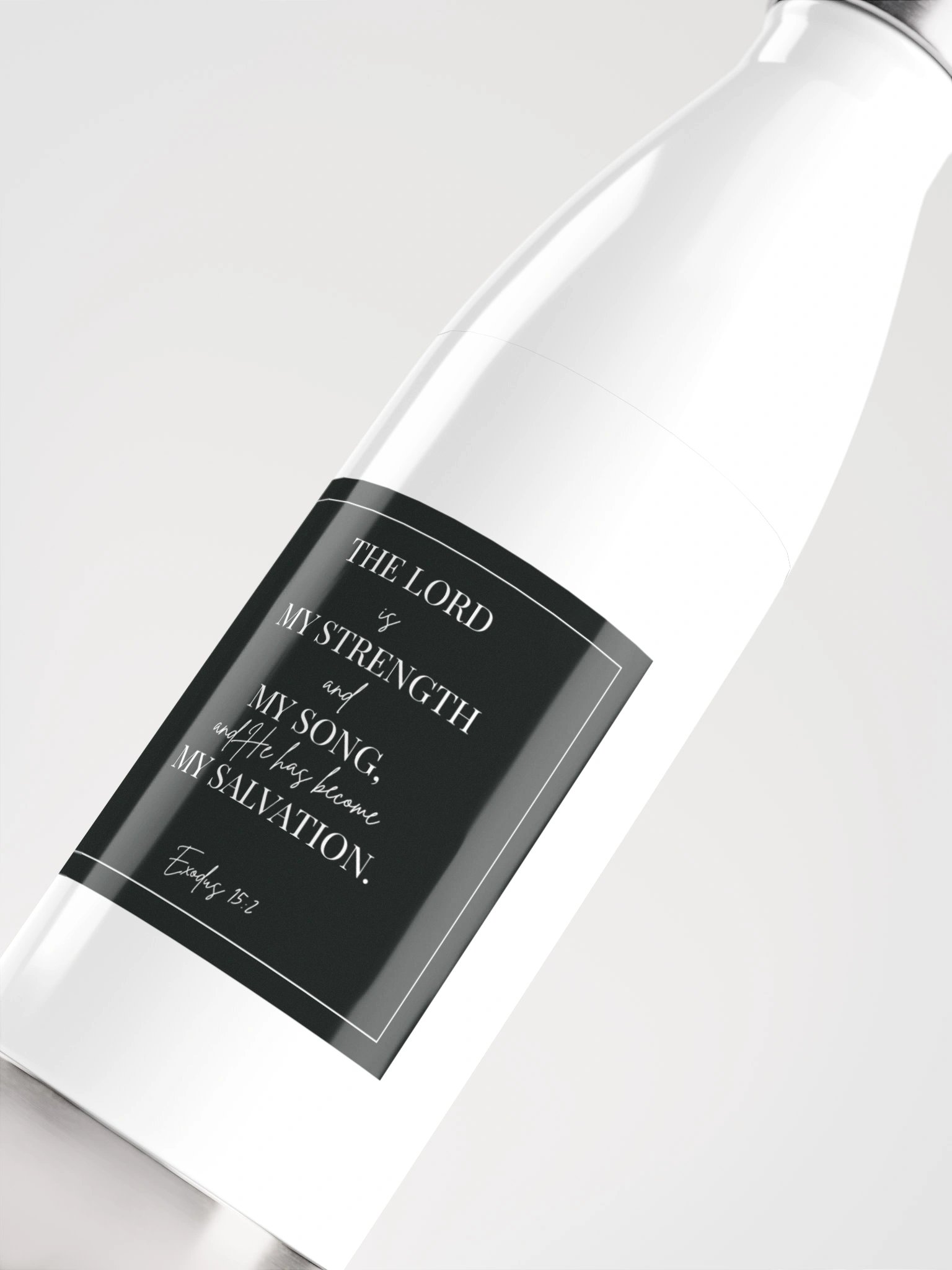 Exodus 15:2 Stainless Steel Water Bottle product image (5)
