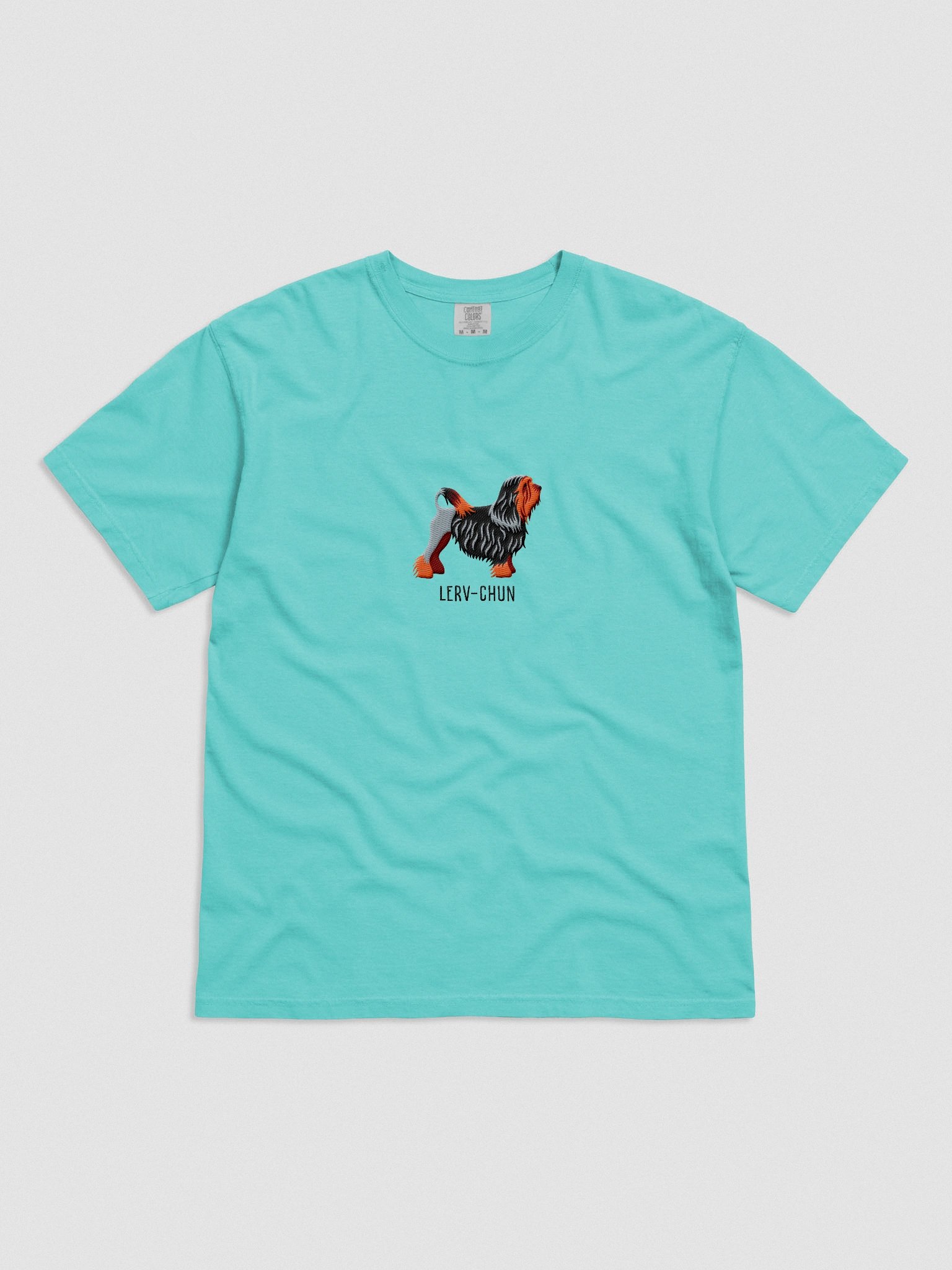 Lerv-Chun T-Shirt(Embroidered) of a Lowchen(Black & Tan) product image (4)