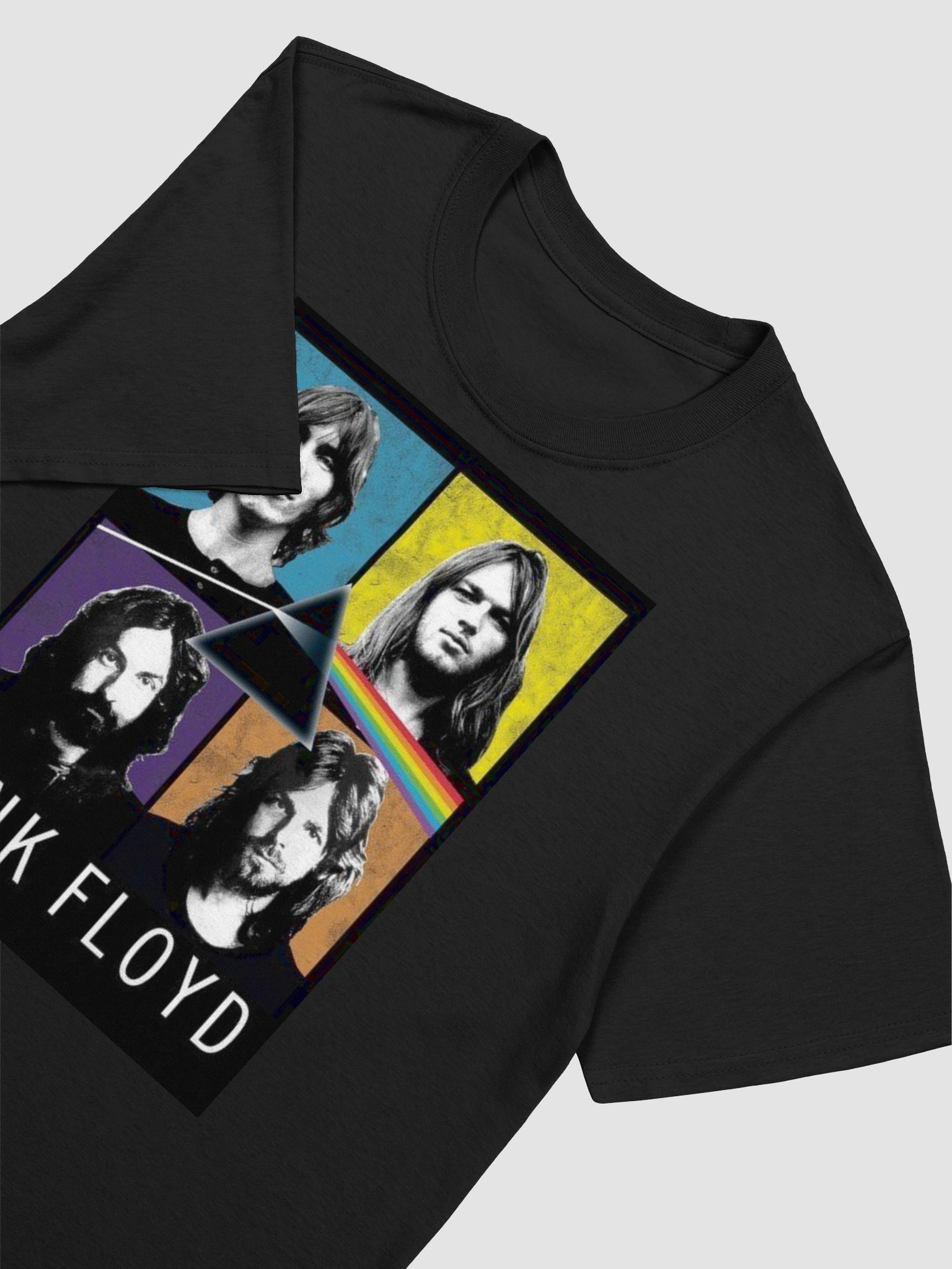 Pink Floyd Band Prism Portrait T-Shirt | Dark Side of the Moon Members Graphic Classic Rock Tee product image (5)