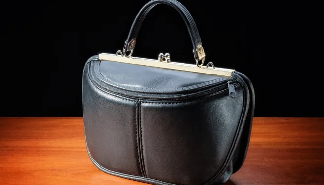 Pewter Half Moon Custom Leather Bag product image (1)