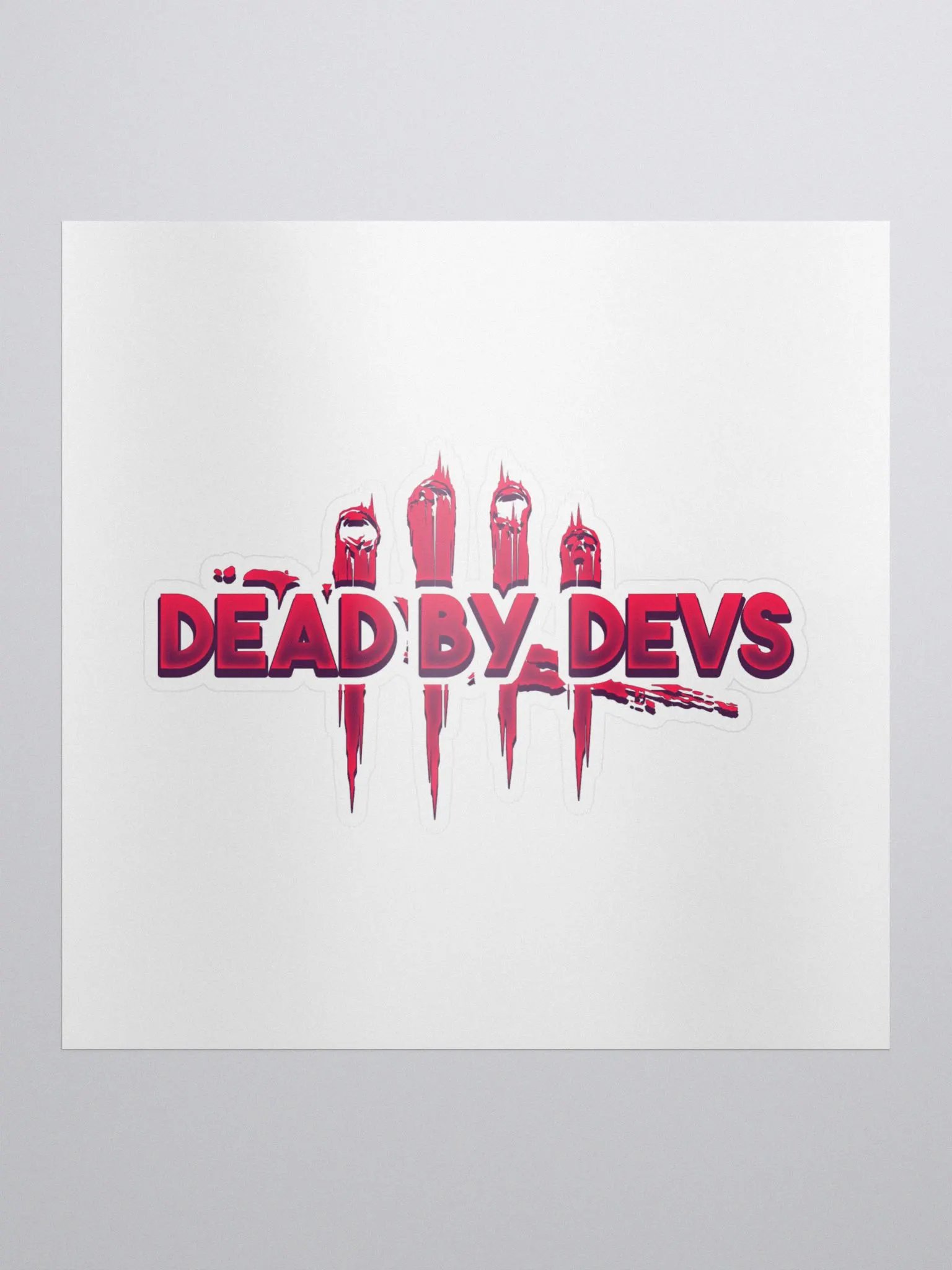 DEAD BY DEVS | CUSTOM STICKER product image (1)