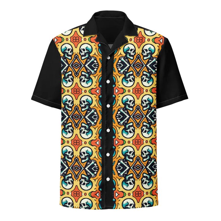Skulls, Hawaiian Style Shirt, Button Up, Unisex product image (1)
