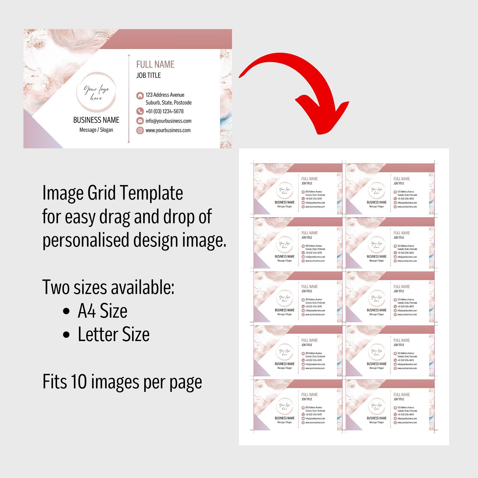 Roseanne - Business Card Template product image (8)