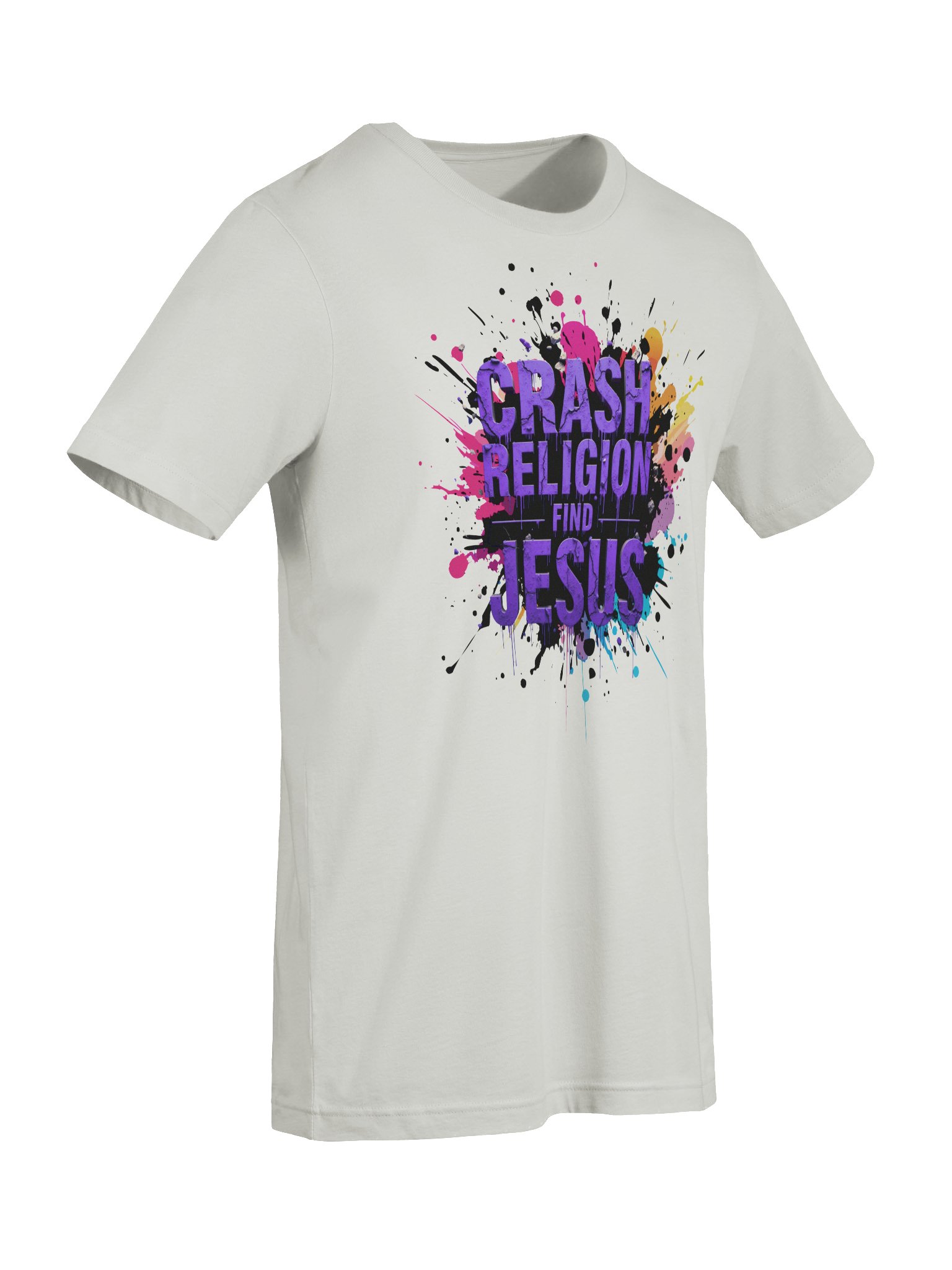 CRASH RELIGION. FIND JESUS. – GRAFFITI STATEMENT TEE product image (49)