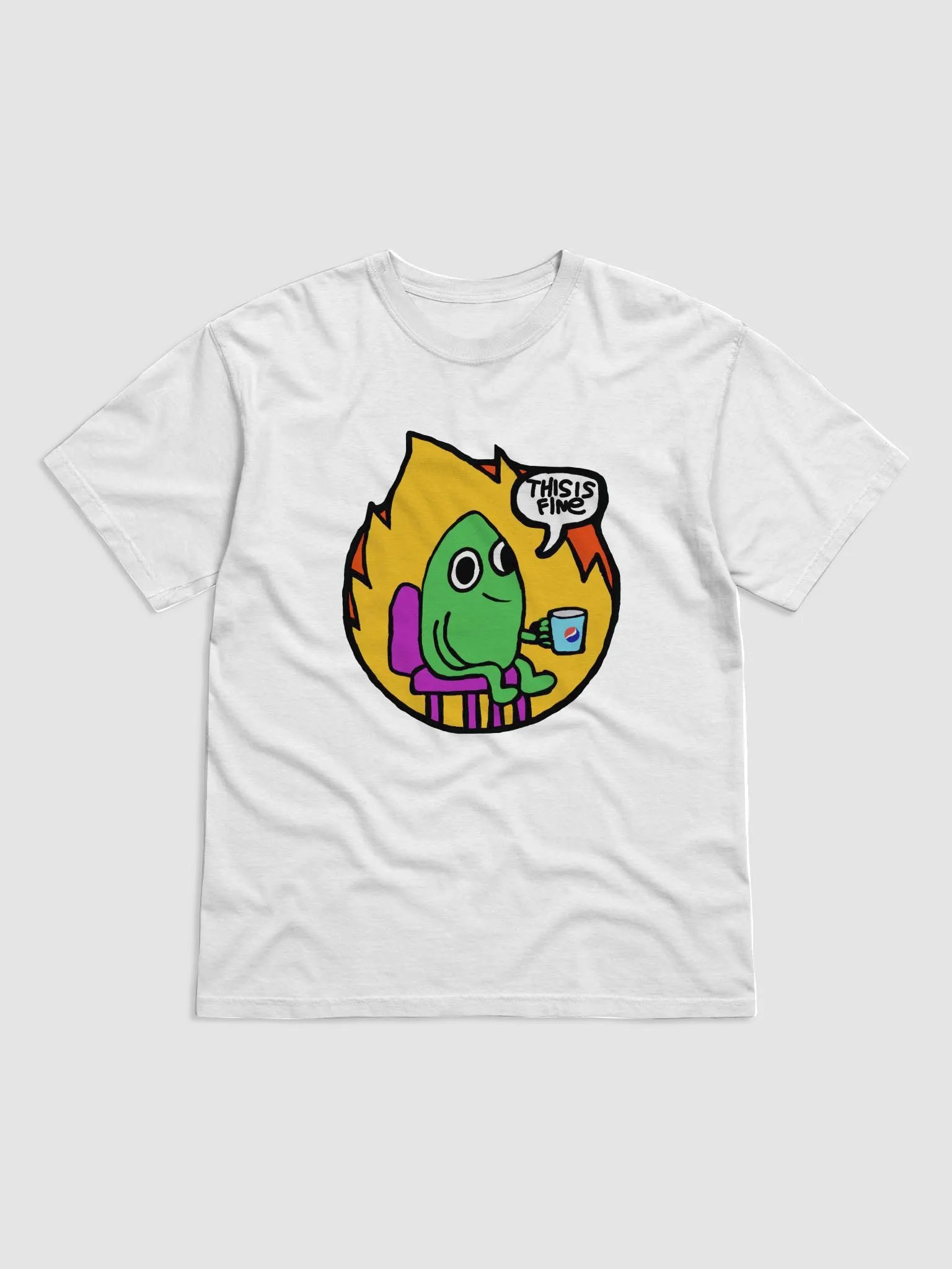 THIS IS FINE T-SHIRT product image (1)