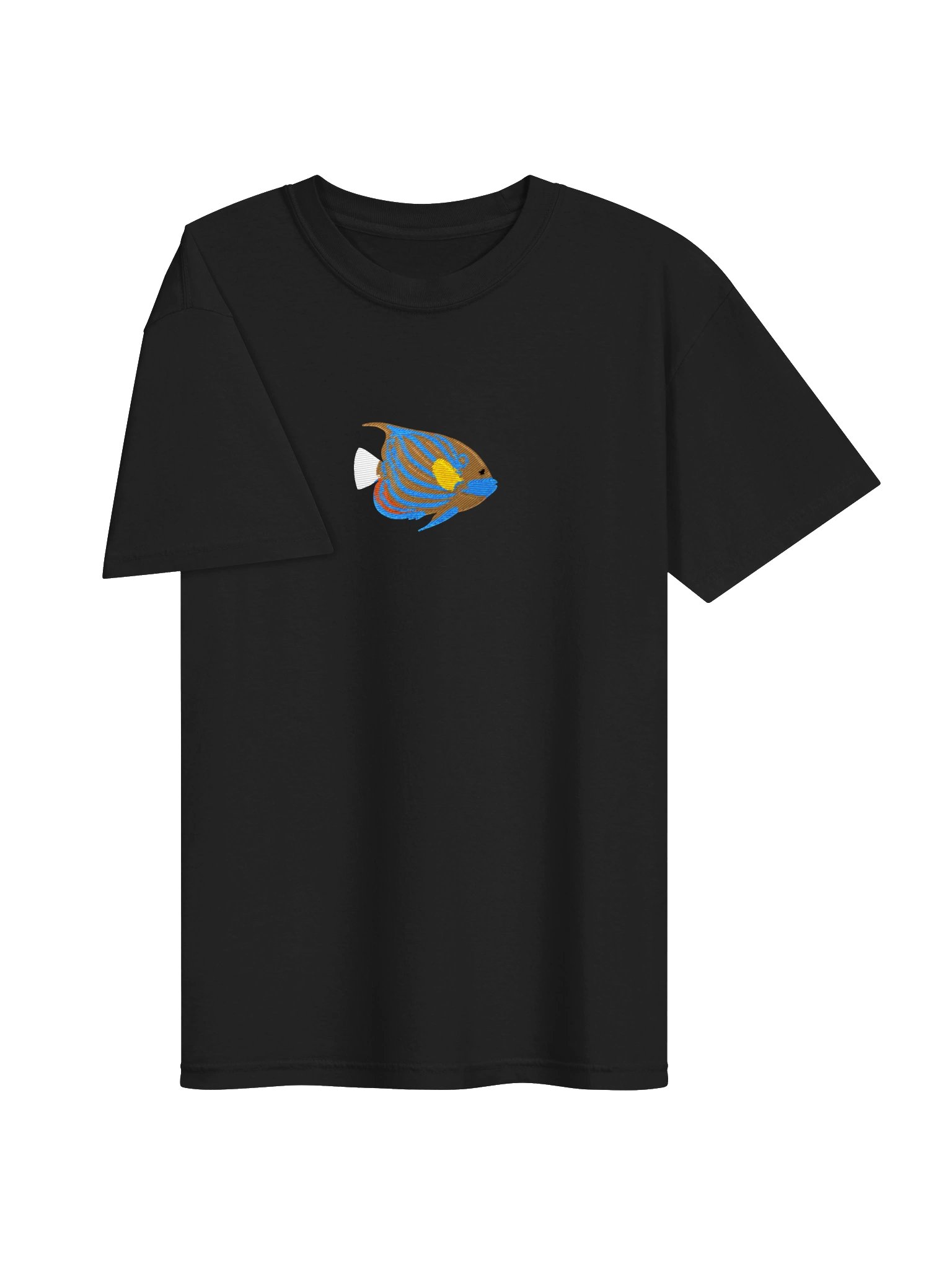 Blue Ring Angelfish Premium T-Shirt (Embroidered) for Reef and Marine Aquarium Lovers product image (11)