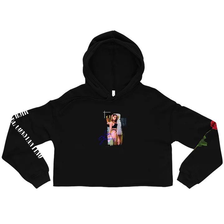 Love Games Delta Women's Crop Hoodie - Black product image (1)