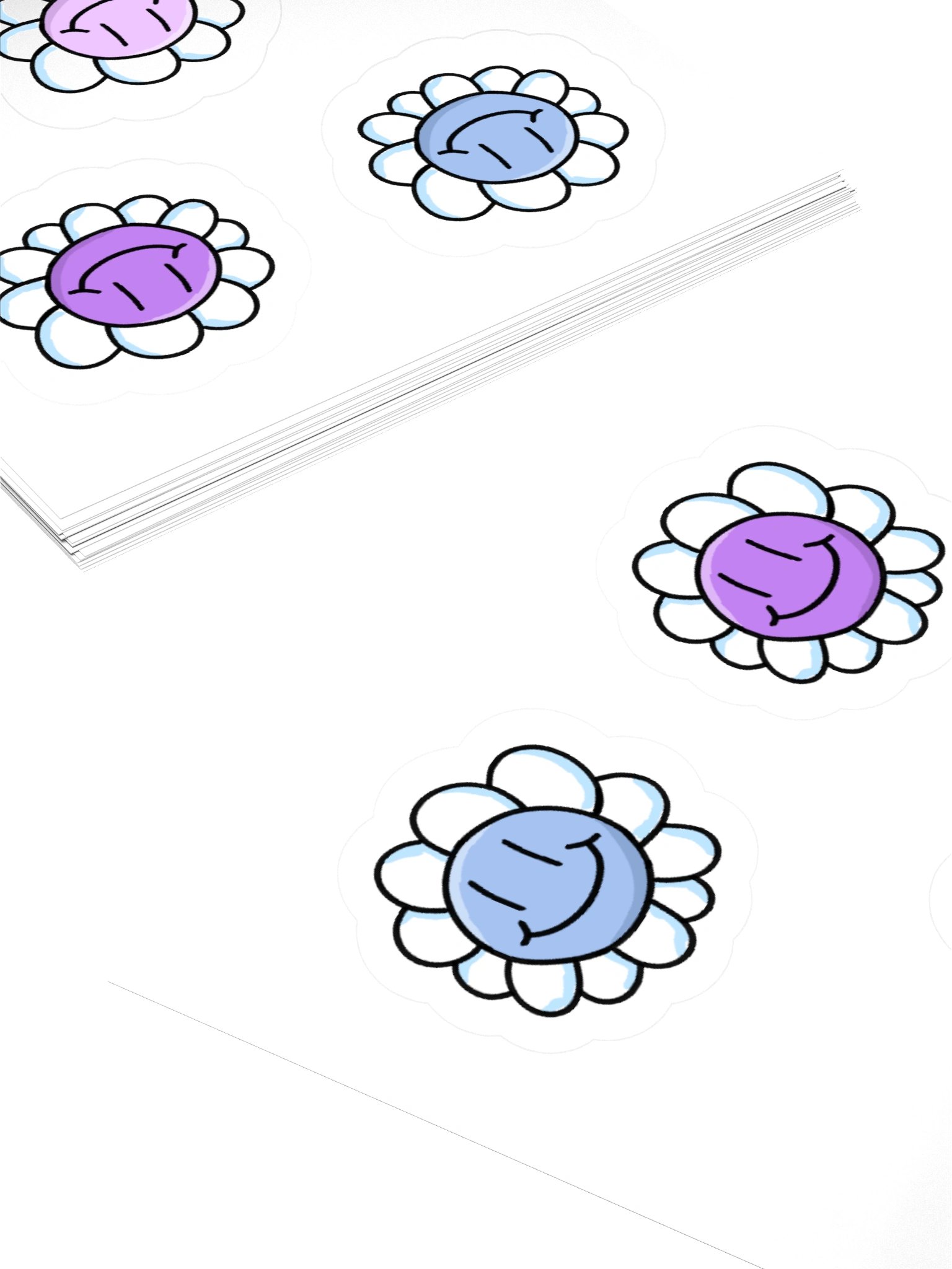 smiling flower stickers 2 product image (12)